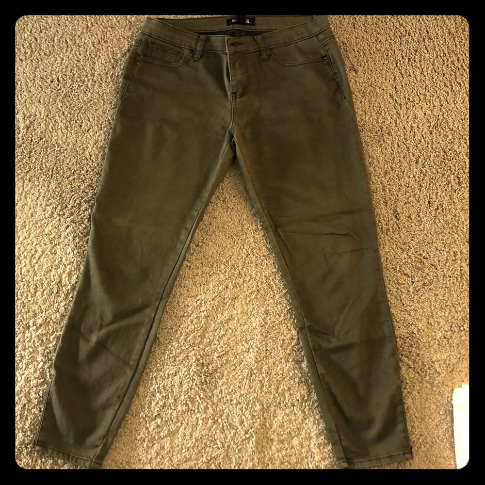 Pants that are stretchier than jeans.